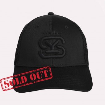 CAP BLACK COTTON MESH